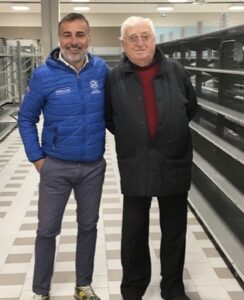 Luca con Alfio Pieralisi, Fondatore della Pieralisi Srl