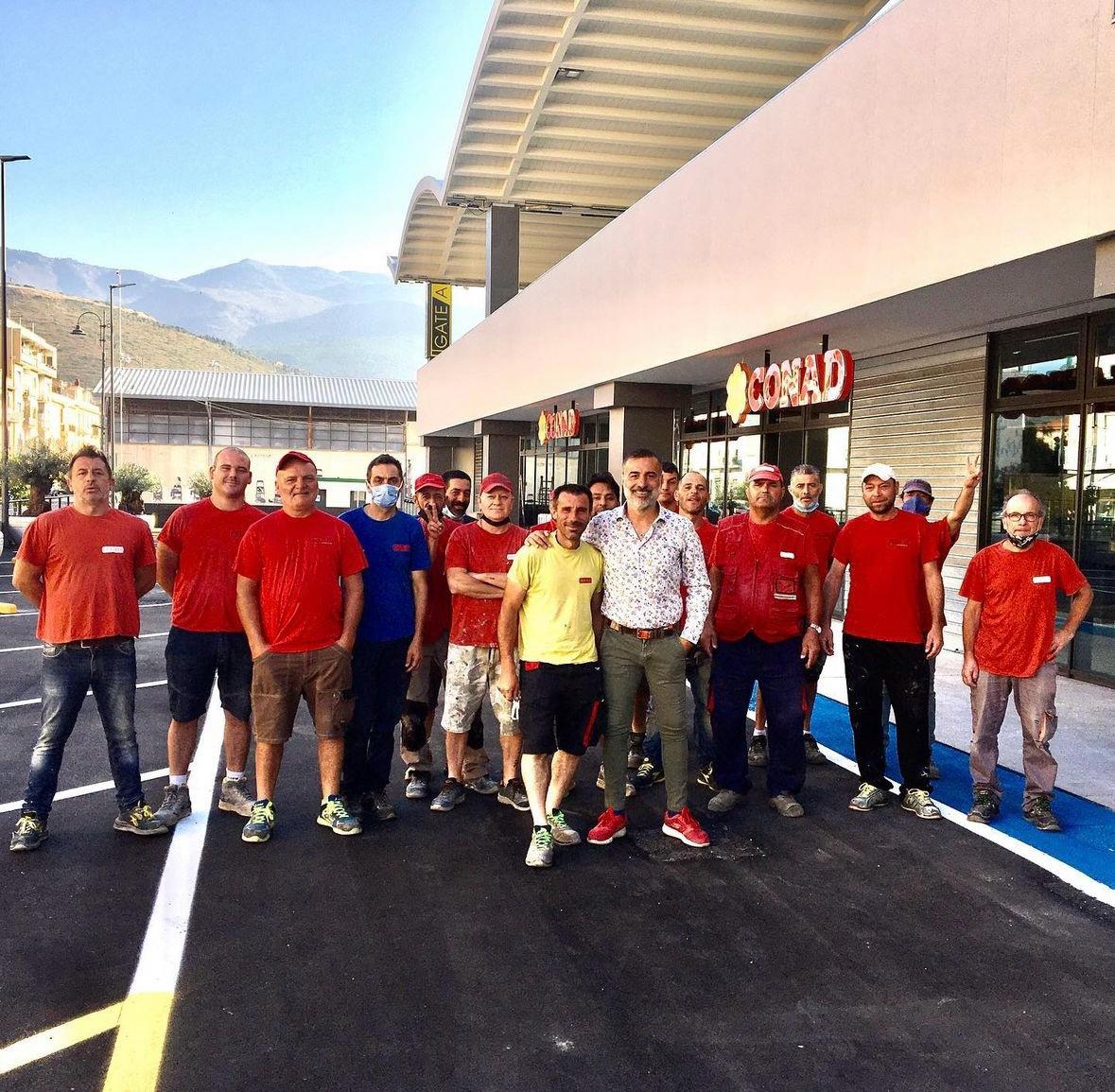 Il gruppo al Superstore CONAD di Gaeta